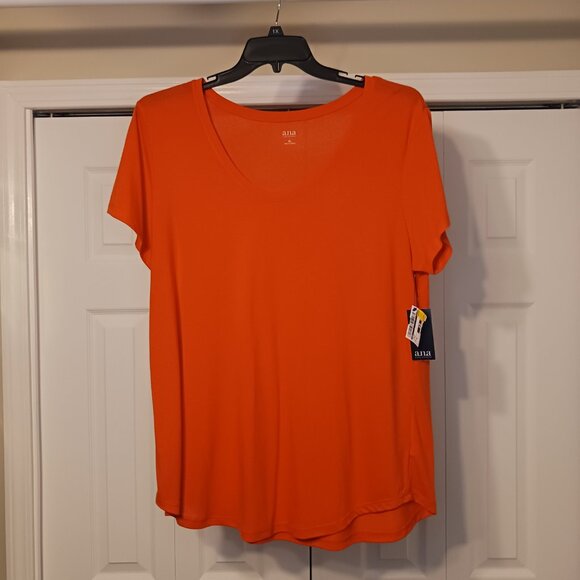 a.n.a Tops - 3/$18 - NWT Ana Orange Short Sleeve Top Size XL